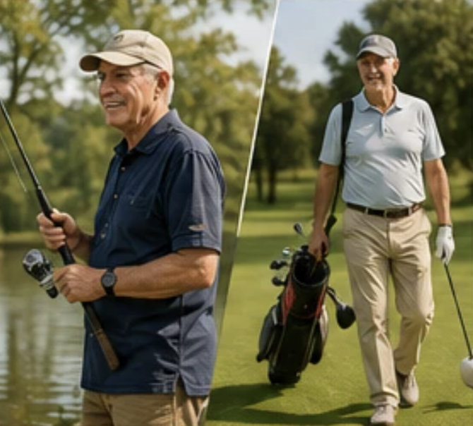 FISHING, GOLF, WALKING
